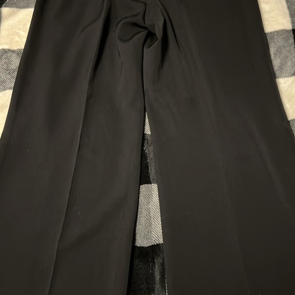 St. John Caviar Wide Leg Pants. Size 8. Black - Picture 14 of 17